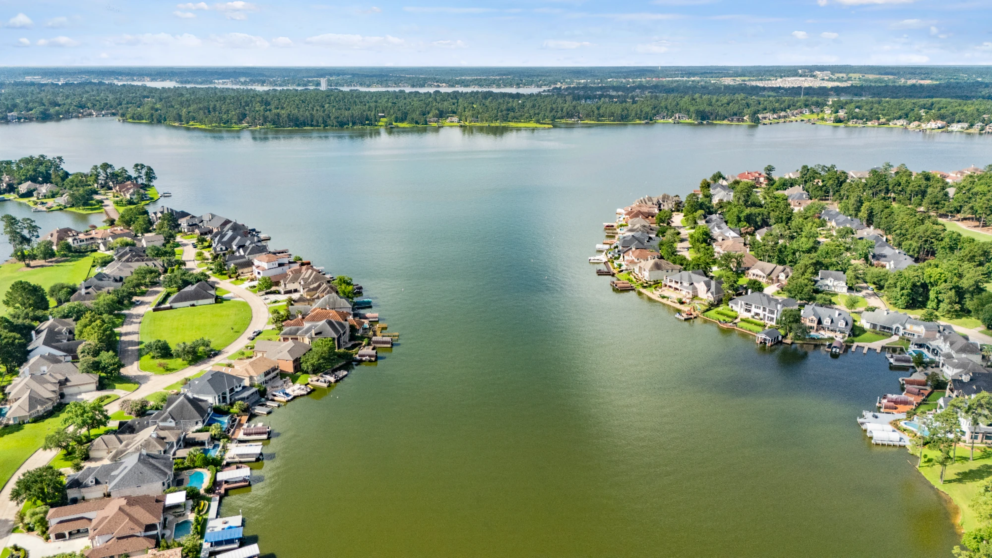 Lake Conroe aerial