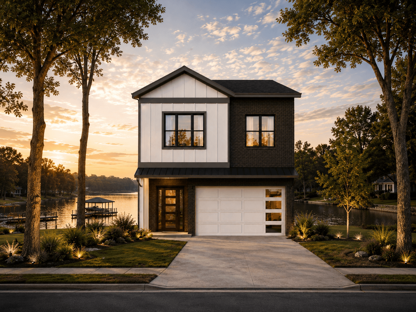 The Bridgeport front elevation rendering
