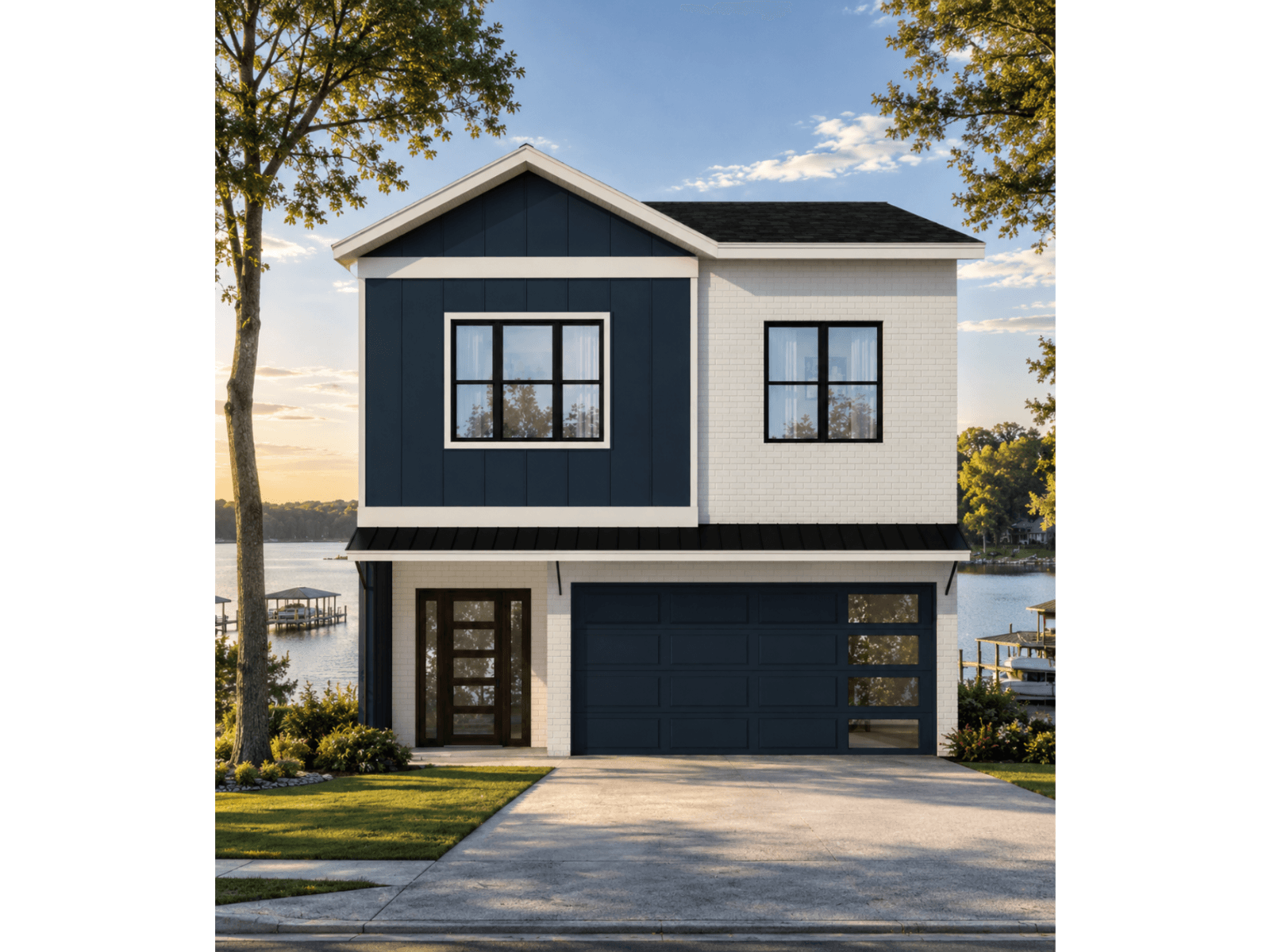 The Bridgeport lakefront elevation