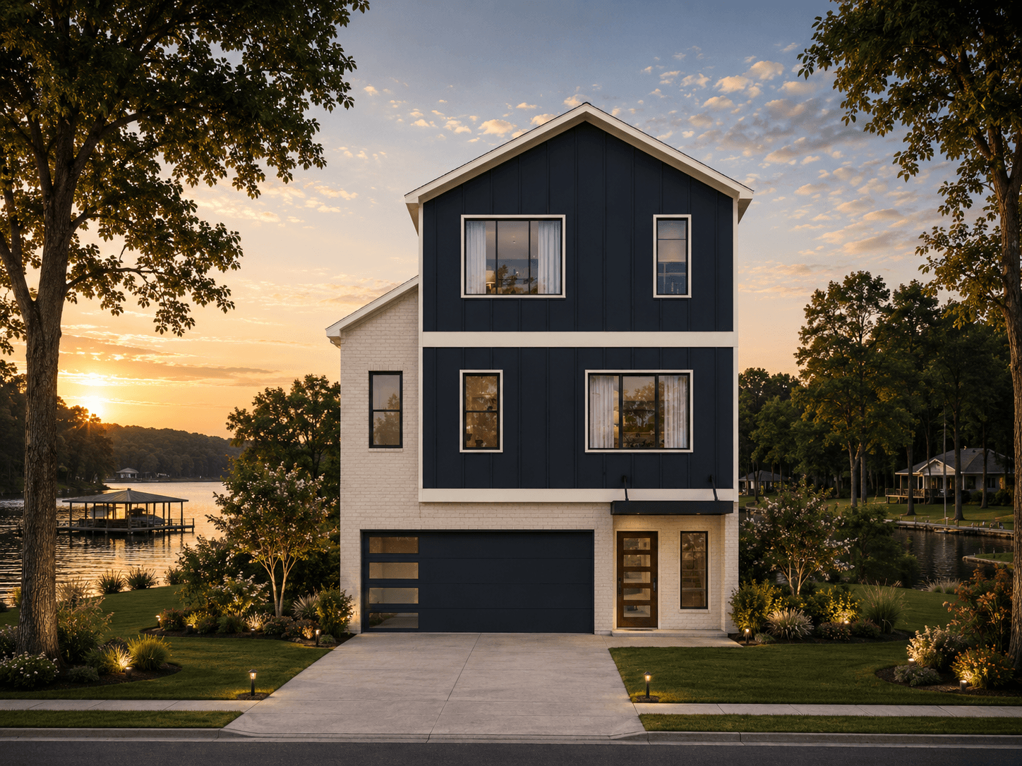 The Granbury front elevation rendering