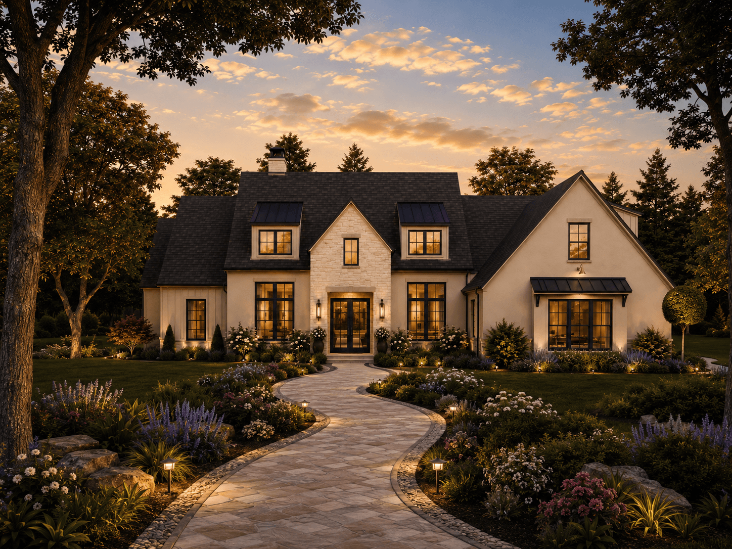 The Hannah front elevation rendering