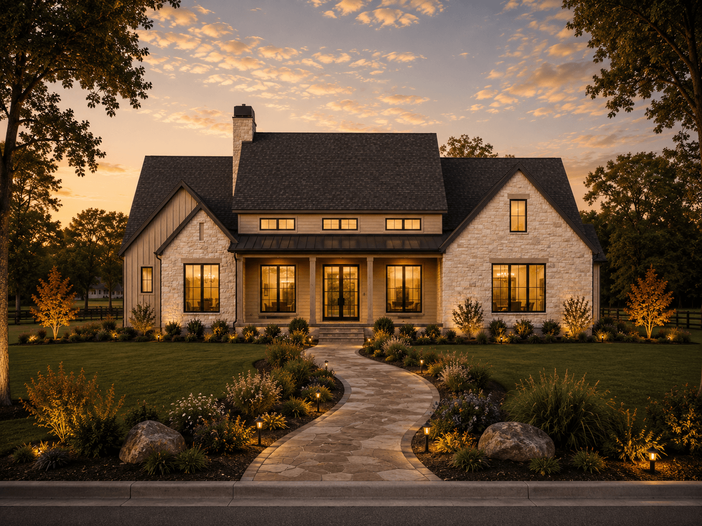 The Jaxton front elevation rendering