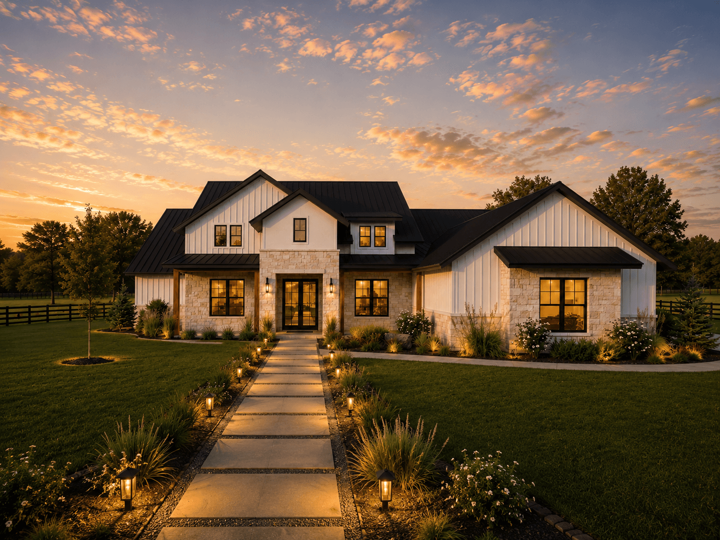 The Lucchese front elevation rendering