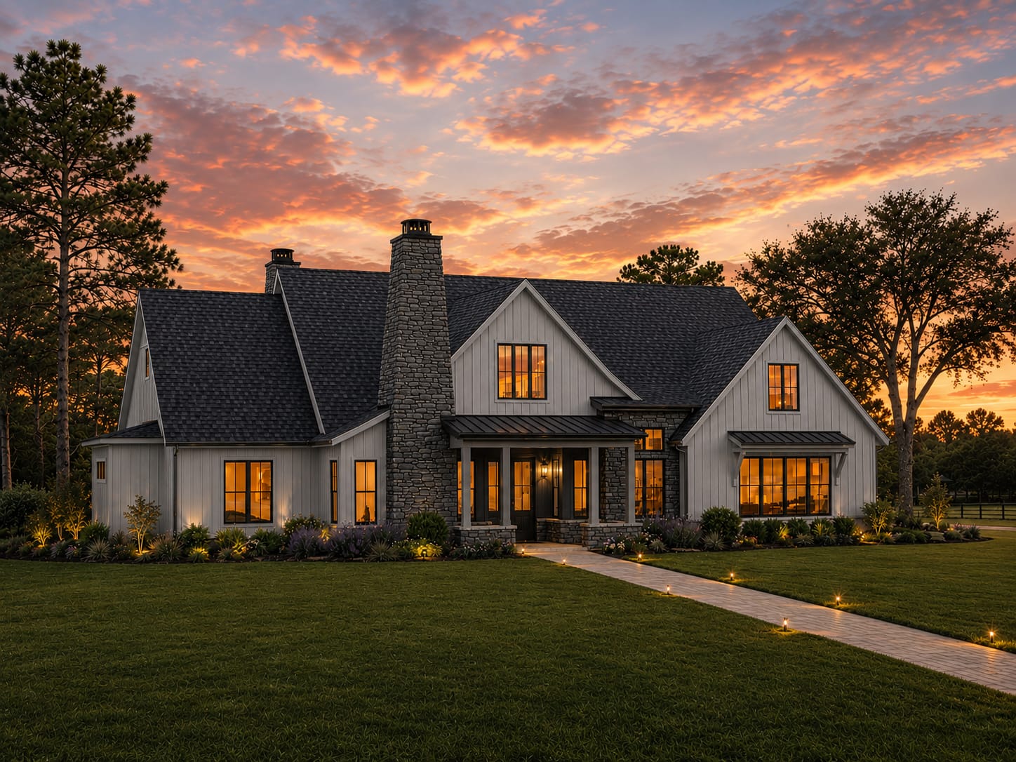 The Raney front elevation rendering